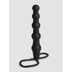Image of Love Rider Silicone Beaded Dual Penetrator Strap-On