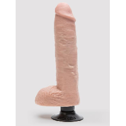 Image of King Cock Ultra Realistic Vibrating Dildo with Balls and Suction Cup 9 Inch