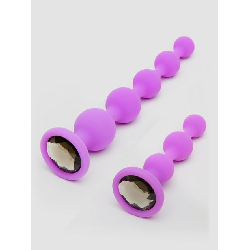 Annabelle Knight Ooh La La! Silicone Jewelled Anal Beads Set (2 Piece)