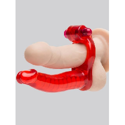 Image of Double Penetrator Cock Ring Anal Vibrator Strap-On