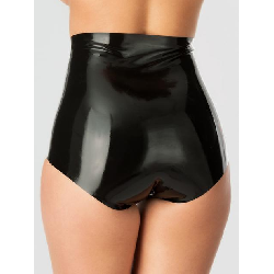 Image of Rubber Girl Retro High Waisted Latex Panties