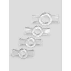 Image of Doc Johnson Titanmen Easy-On Stretchy Cock Ring Set (4 Pack)