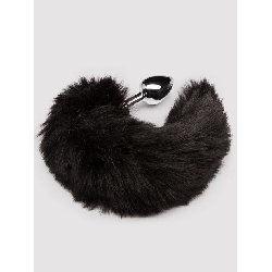 Image of DOMINIX Deluxe Stainless Steel Medium Faux Fur Animal Tail Butt Plug