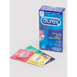 Durex Pleasure Pack Assorted Latex Condoms (12 Count)