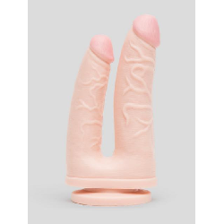 Image of Lifelike Lover Ultra Realistic Double Penetrator Suction Cup Dildo 6 Inch