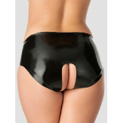Image of Rubber Girl Latex Crotchless Panties
