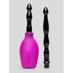 Image of Cloud 9 Novelties Deluxe Enema Douche with Soft Nozzle Tip & Extended Reach Tip