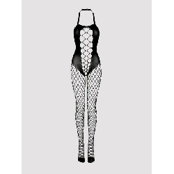 Lovehoney Fishnet Criss-Cross Cut-Out Crotchless Bodystocking