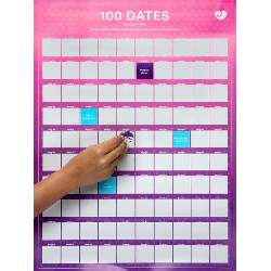 Image of Lovehoney 100 Dates Scratch-Off Date Night Poster