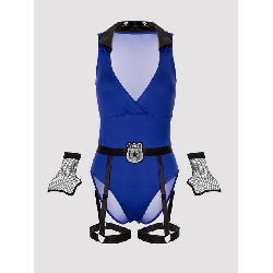 Image of Lovehoney Fantasy Blue Sexy Cop Body Costume