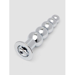 Image of Lovehoney Jeweled Beaded Metal Butt Plug 5 inch