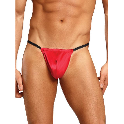 Image of Male Power Red Smooth Silk Posing Pouch
